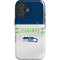 NFL Seattle Seahawks White Striped iPhone 16 Plus Magsafe Impact Case